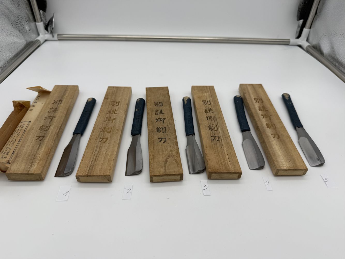 Aukščiausios klasės NOS Kamisori Tamahagane pauvlonijos dėžutėje - immagine 19