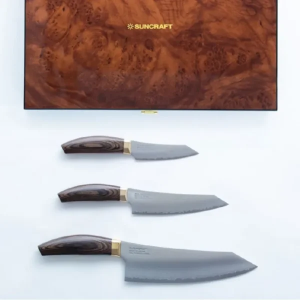 Peilių rinkinys Suncraft Elegancia, 3 vnt., Šefo peilis 20 cm + Universalus peilis 15 cm, Universalus peilis 10 cm, KSK-SET3 - Imagen 8