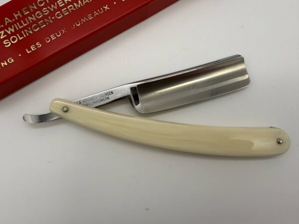 J.A. Henckels Friodur Inox No Stain 72 – klasikinis tiesus skustuvas (Solingen, Vokietija) - Image 5