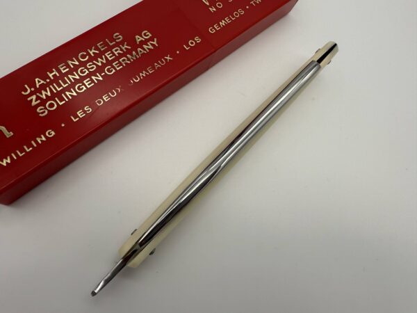 J.A. Henckels Friodur Inox No Stain 72 – klasikinis tiesus skustuvas (Solingen, Vokietija) - Image 7