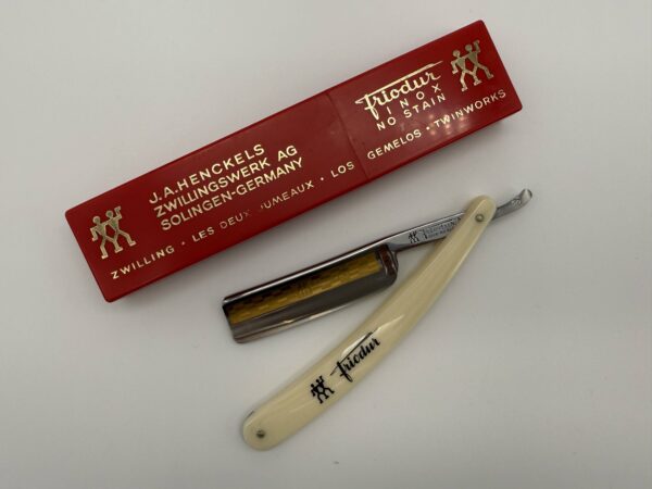 J.A. Henckels Friodur Inox No Stain 72 – klasikinis tiesus skustuvas (Solingen, Vokietija) - Image 2