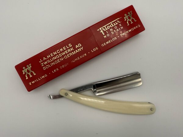J.A. Henckels Friodur Inox No Stain 72 – klasikinis tiesus skustuvas (Solingen, Vokietija) - Image 4