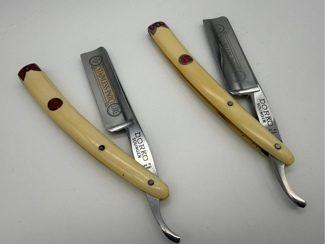 Dorko Solingen No. 3739/85 Solingen 172 De Luxe – vintažiniai vokiški skustuvai (NOS) - Imagine 13