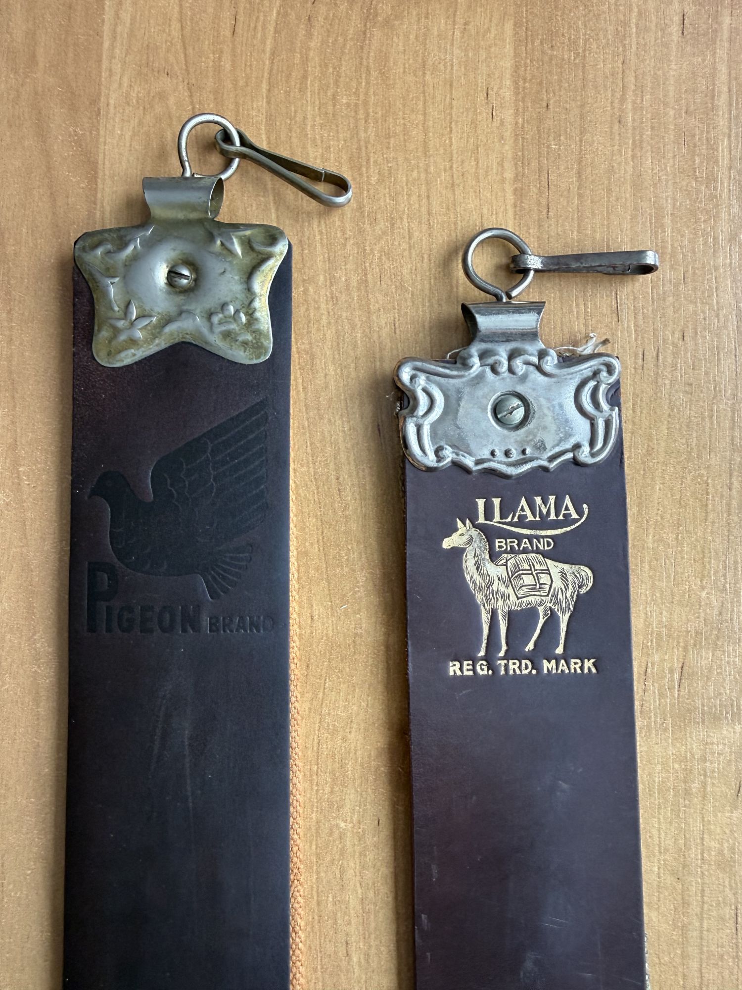 Винтажные стропы Razor - Pigeon & LLAMA (Shell Cordovan)