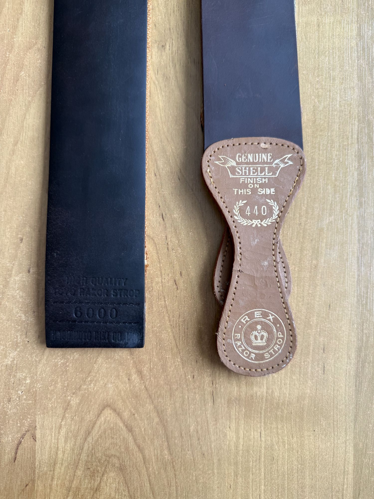 Vintage Razor Strops – Pigeon & LLAMA (Shell Cordovan) — изображение 4