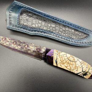 Kolekcinis Premium Peilis – Mozaikinis Damaskas, Mamuto Iltis ir Timascus